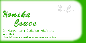 monika csucs business card